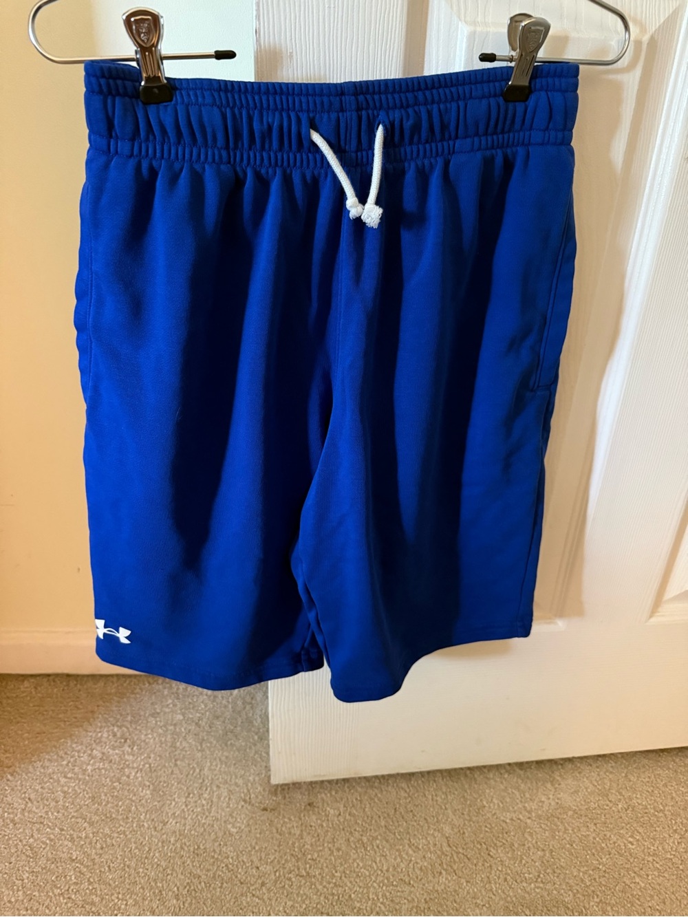 Under Armour Men’s  Athletic Shorts - Blue with White Drawstring